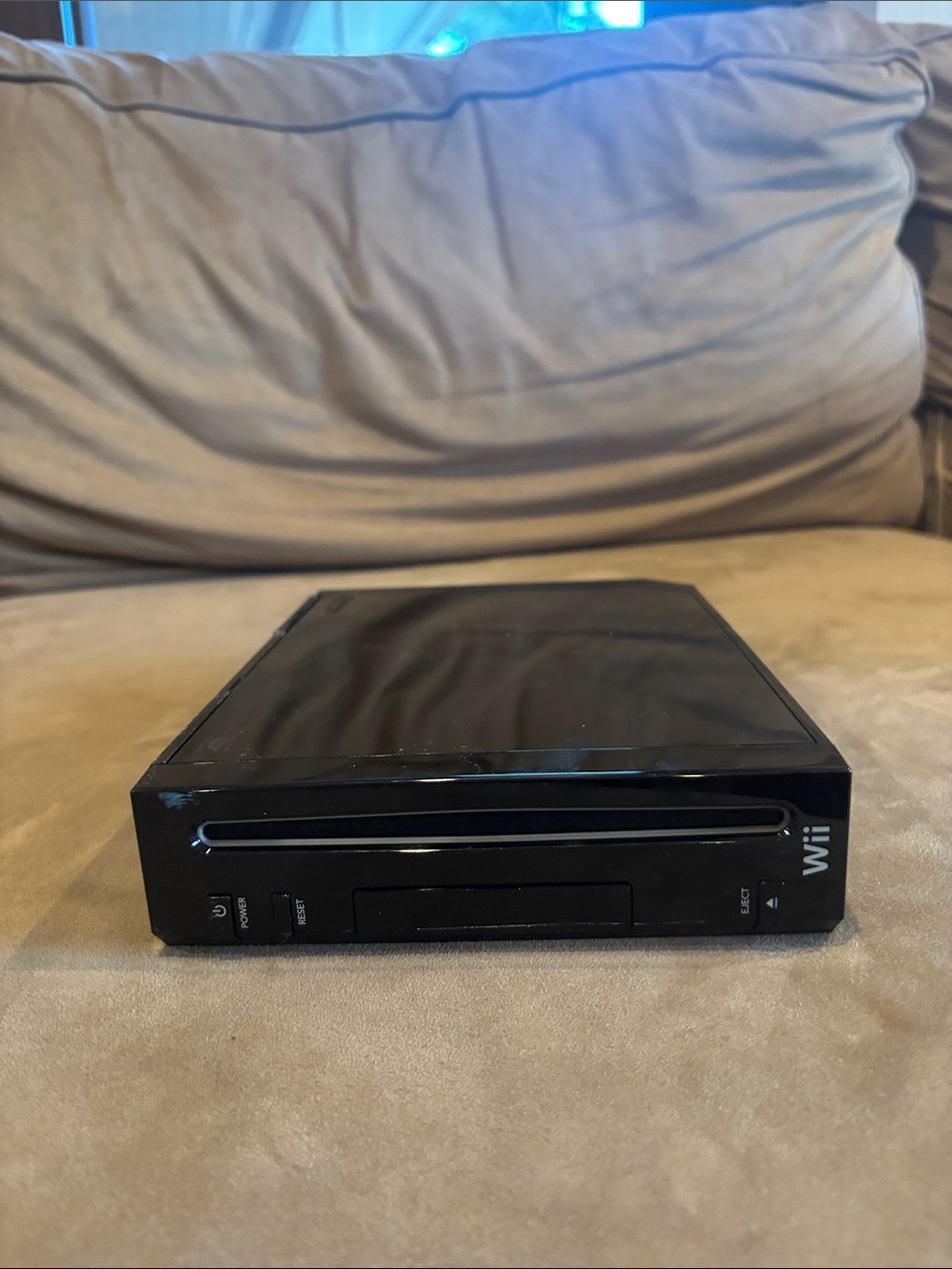 Nintendo Black Wii Mini Console with Front Controller Ports